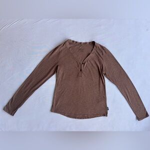 Patagonia Brown Striped Shirt